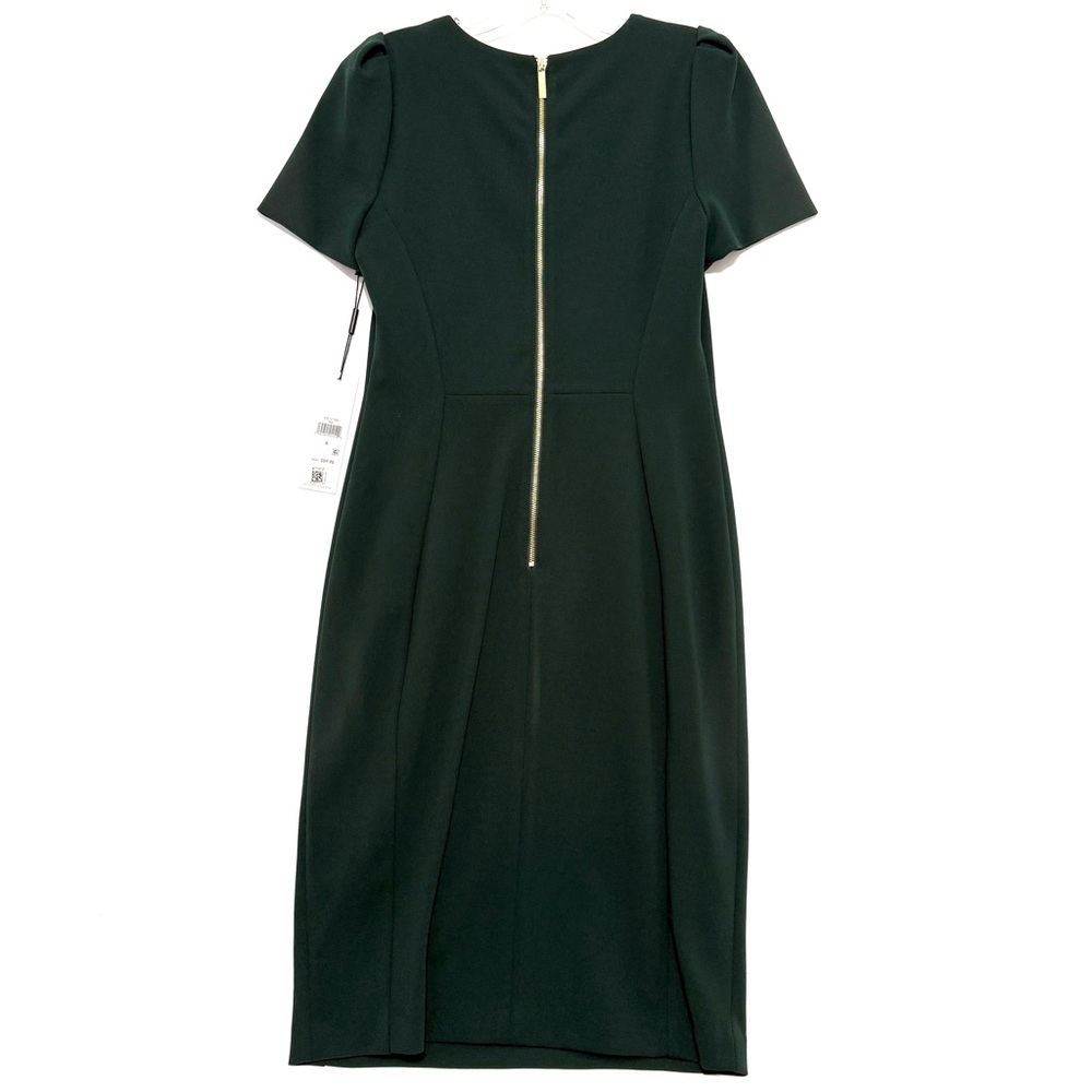Calvin Klein Dark Forest Green Midi Dress - Picture 2 of 8